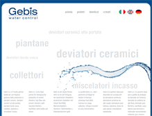 Tablet Screenshot of gebis.it